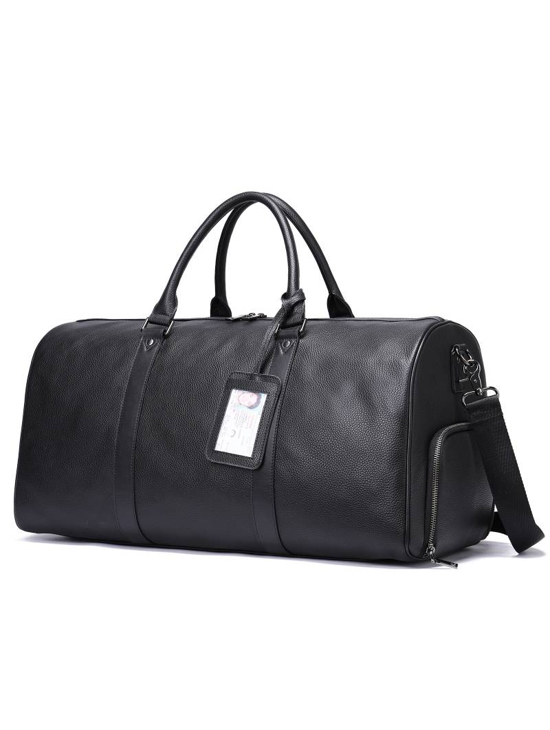 Goya Men's leather travel bag with shoe pocket Size Medium Color