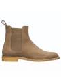 Chaussures Bottes Chelsea pour homme en véritable suède coloris caramel "Martin"