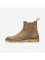 Chaussures Bottes Chelsea pour homme en véritable suède coloris camel "Martin"