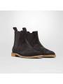 Chaussures Bottes Chelsea pour homme en véritable suède coloris noir "Martin"