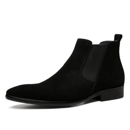 Men's Chelsea boots in genuine suede "Francesco"