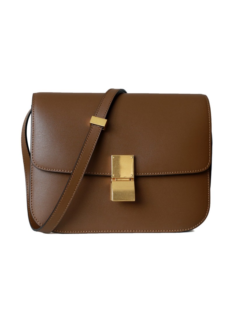 Leather Minimal Box Crossbody Bag