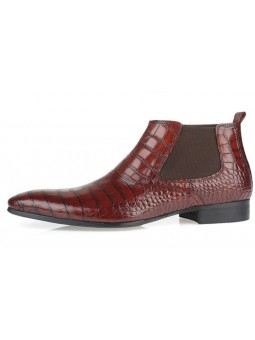 chelsea boots crocodile